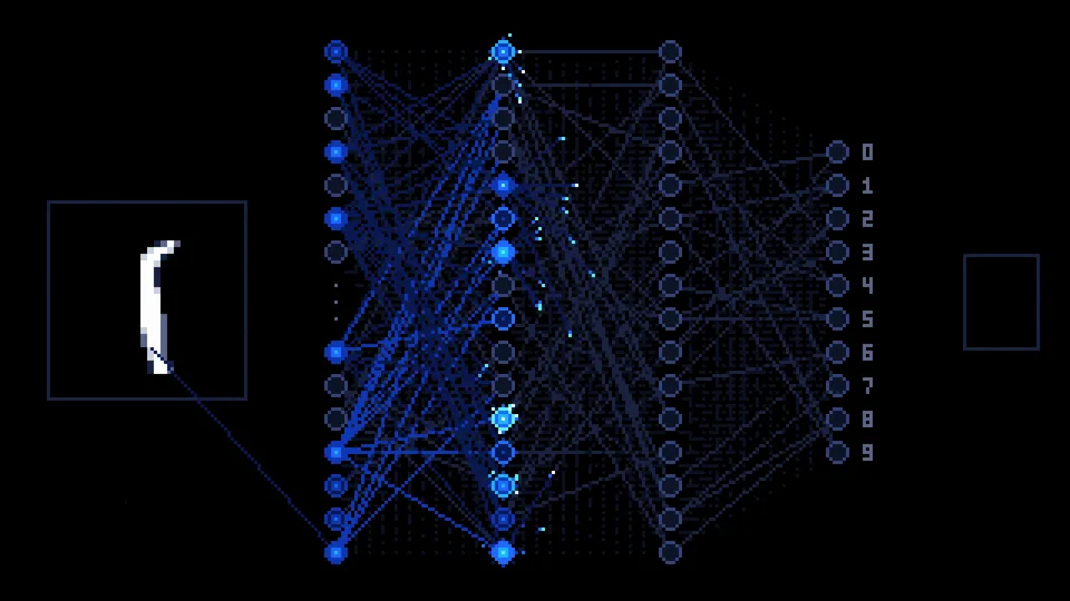 Neural net in pixel art